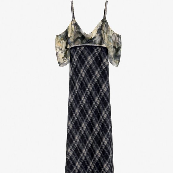 Zara LIMITED EDITION CONTRASTING DRESS-2498/096 - Picture 2 of 7